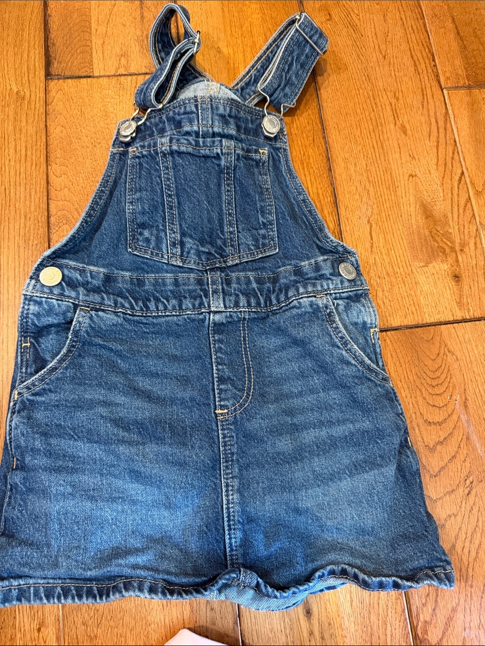 H&M Denim Blue Jean Overall Dress 3T